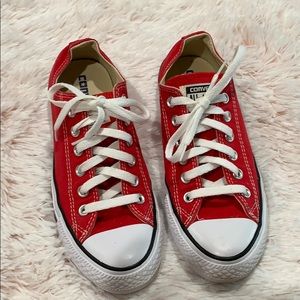 [Converse] Red Low Top Converse